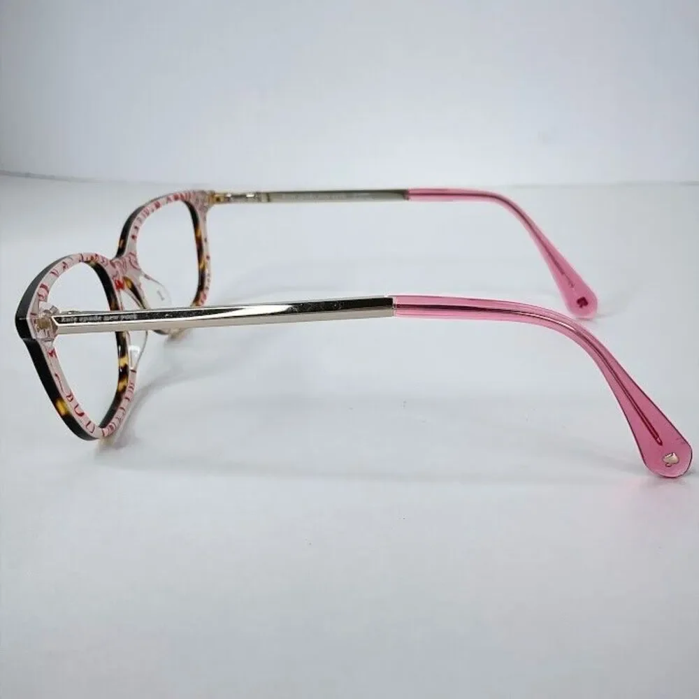 KATE SPADE Eyeglasses Tortoise Silver “Natalia” H7P 48-16-140 Frame